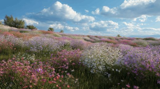 Pastel Wildflowers puzzle preview